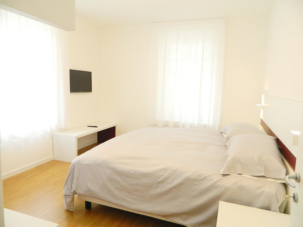 Doppelschlafzimmer des Superior-Apartments mit 35 m², Palamostre Residence Udine